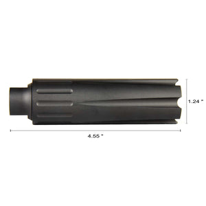 4.5" Extra Long Low Concussion Linear Compensator Muzzle Brake for .22LR .223 .308 9MM