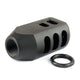 Tanker Style Muzzle Brake .50 Beowulf 49/64x20 TPI With Jam Nut