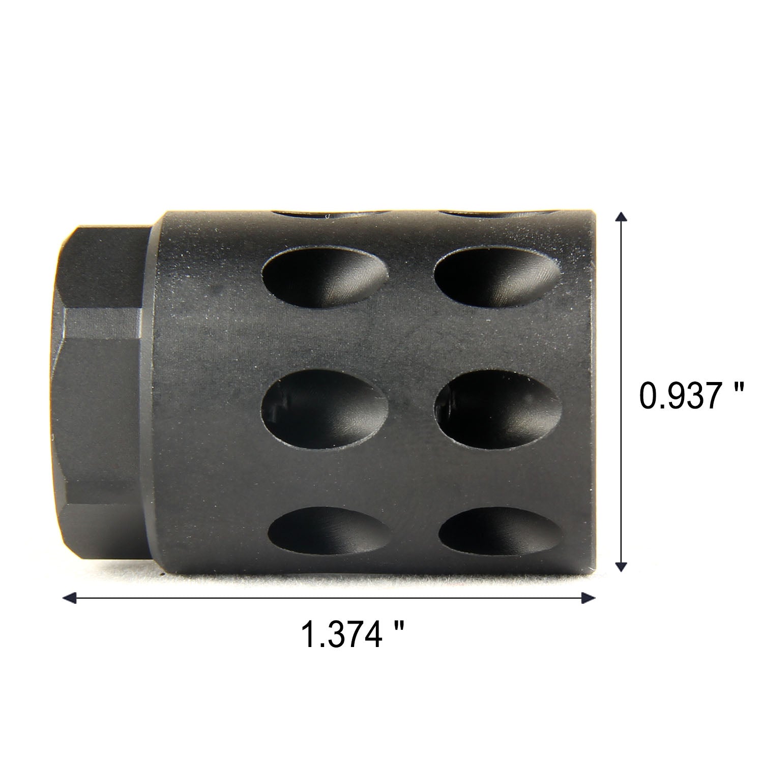 9MM Muzzle Brake 1/2x28 TPI Compensator for GLOCK – TACFUN