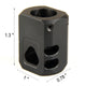 9/16x24 TPI Six Ports Muzzle Brake Compensator For .40  #1814-4