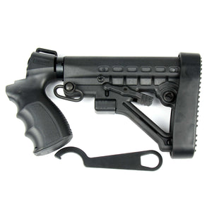Mossberg 500 Tactical Adjustable Stock W/Grip + Sling Swivel + Recoil Pad + Wrench (ST02)