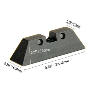 Aluminum Sight For Glock 17,19,23,26,27,33,35,37,39,44,45 Gen1-4