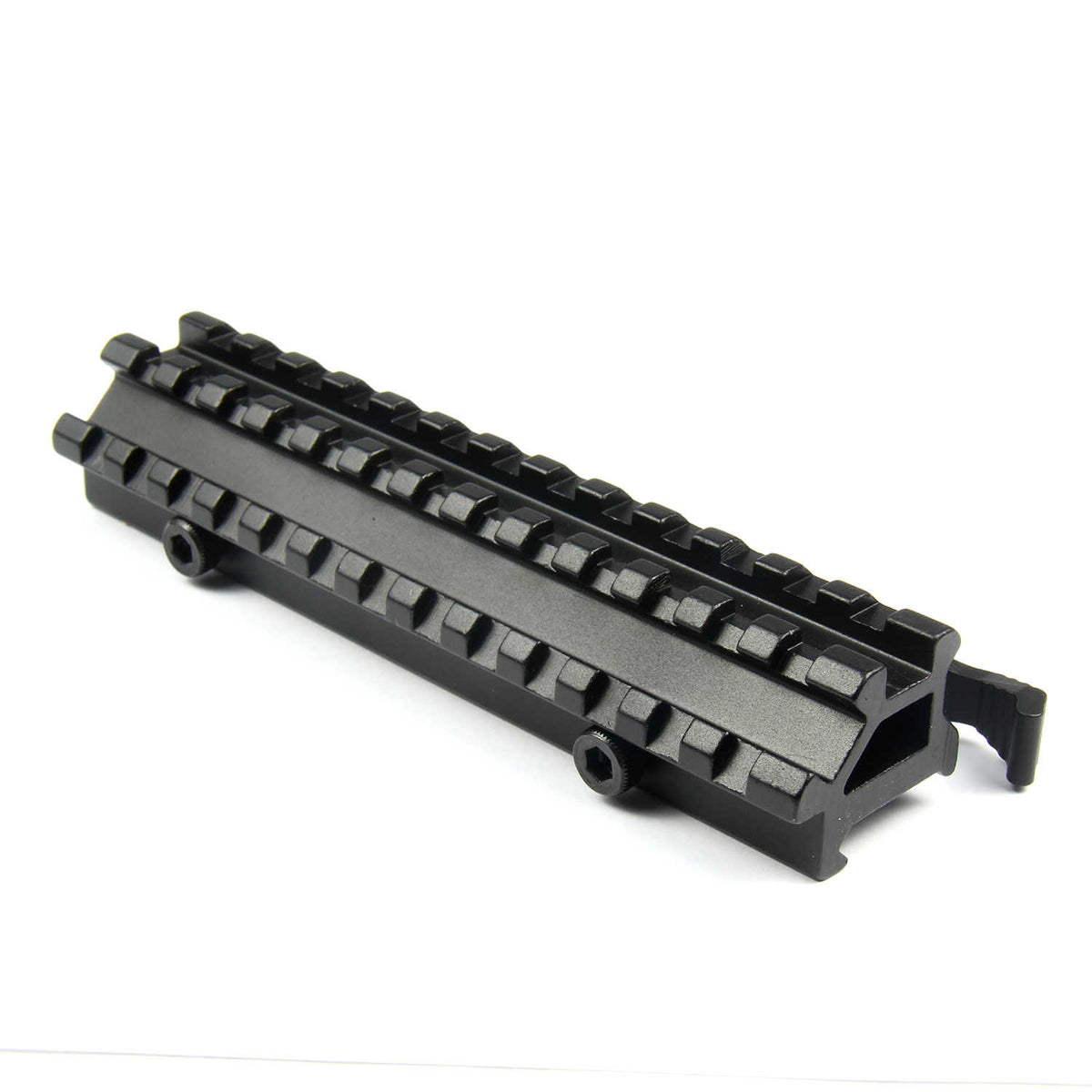 Quick Release 14 Slot Double Dual See Through Riser Picatinny Rail Mou ...