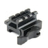 Quick Release 3 Slot Angle See-Throu Mount Double Picatinny/Weaver Rail