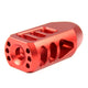 RED 1/2"x28 or 5/8"x24 Thread Tanker Style Muzzle Brake For .223/5.56 or .308