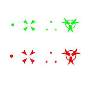 TAN Reflex Red/Green Dot Sight w/ 4 Reticles Metal Scope