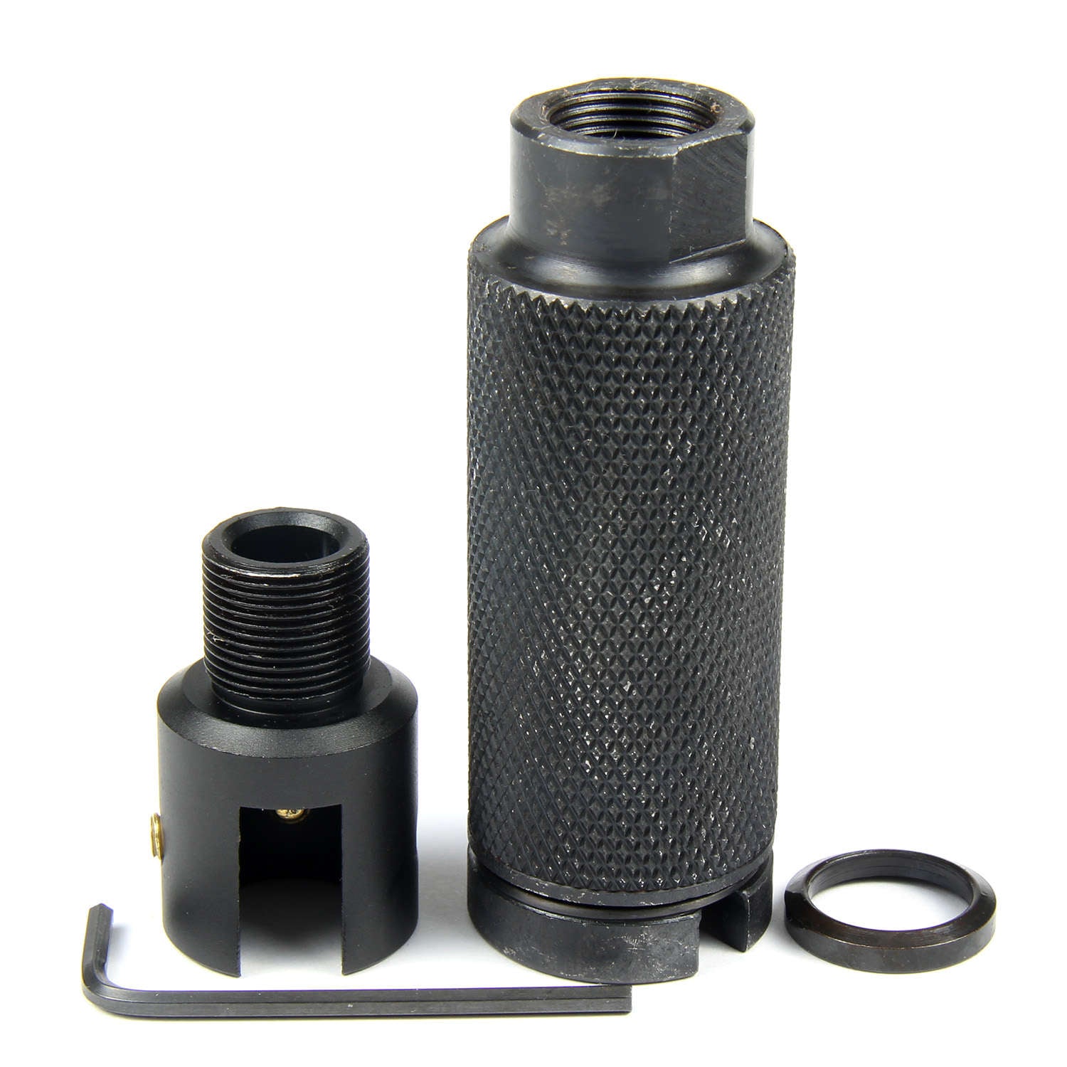 Ruger 1022 10-22 Muzzle Brake Adapter + Krinkov Style 2PC Compensator ...