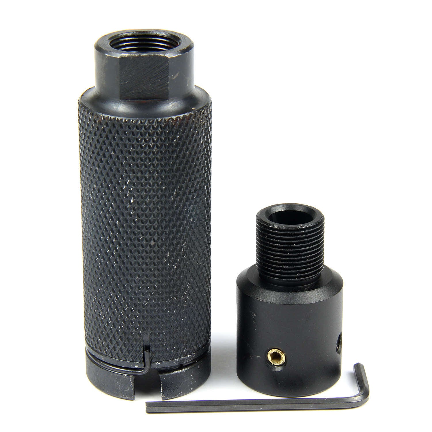 Ruger 1022 10-22 Muzzle Brake Adapter + Krinkov Style 2PC Compensator ...