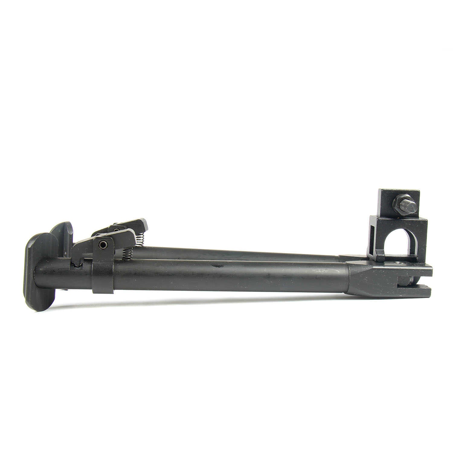 thumbnail interactive-video image 1 of Compact Aluminum Bipod For SKS With Bayonet Lug Mount - Folding, Adjustable Legs 9-13 Inch 1 of 4