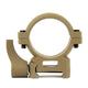 TAN 30mm Diameter Scope Rings w/ Quick Detach Lever for Picatinny & Weave