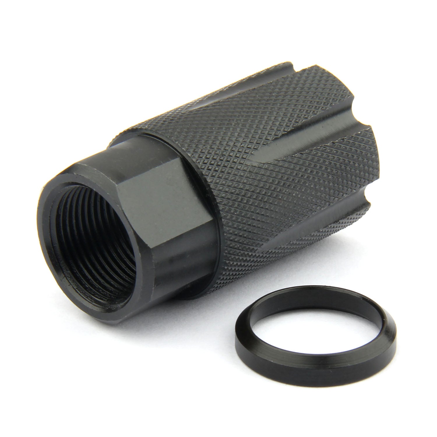 223 Linear Compensator 1/2x28 Thread Pitch For .223 .22 w/ Washer 223 Linear Compensator 1/2x28 Thread Pitch For .223 .22 w/ Washer