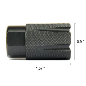 1/2"x28 Thread Compact Style Muzzle Brake For .223/5.56