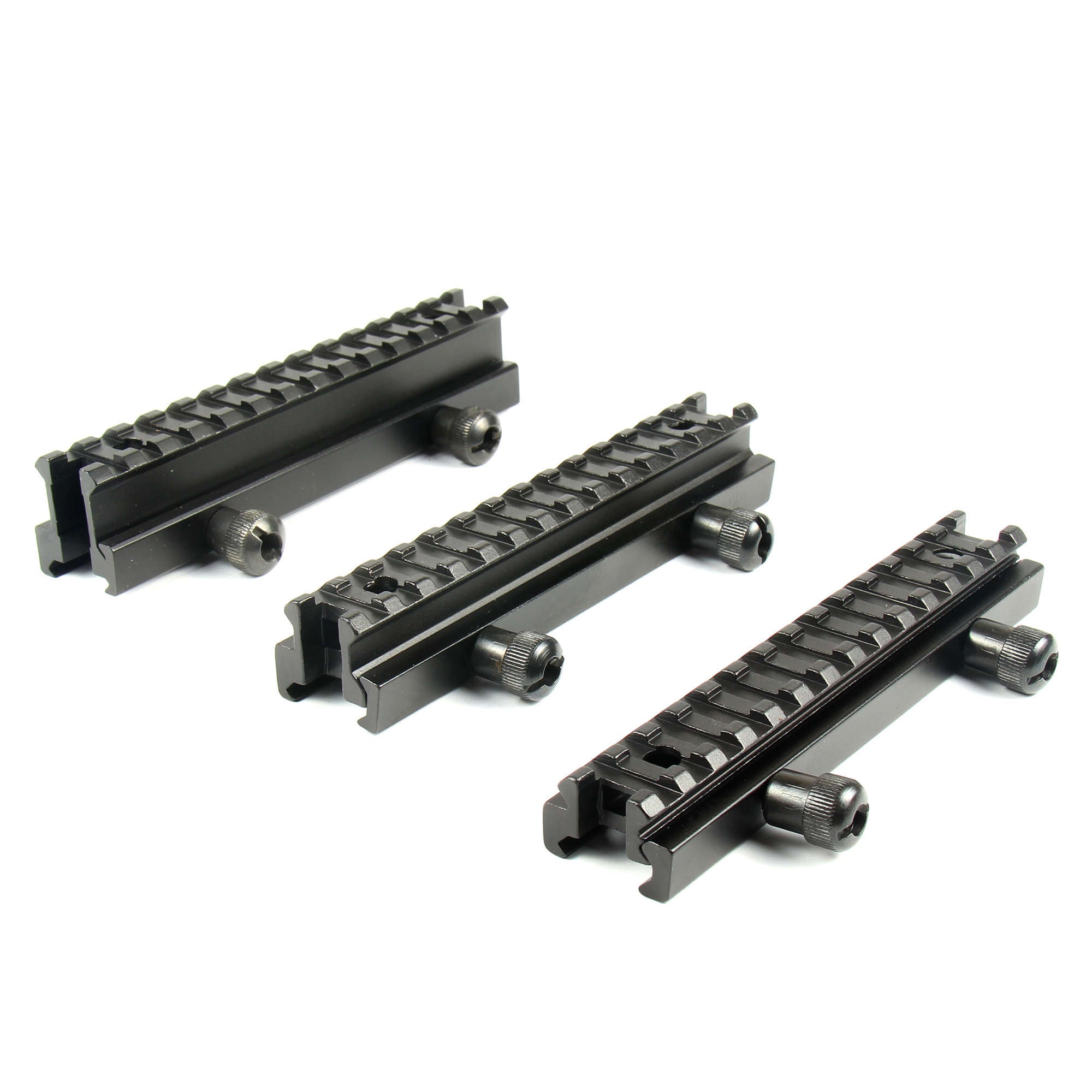 Weaver Scope Riser See-Thru Riser Base Picatinny Weaver Rail Scope Mount 14 Slots – TACFUN