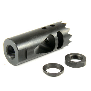 1/2"x28 or 5/8"x24 Thread Shark Muzzle Brake For .223/5.56 or .308