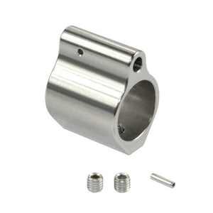 Stainless Steel .750 Low Micro Gas Block For .223 w/Roll Pin