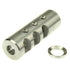 Stainless Steel 1/2"x28 or 5/8"x24 Thread Full Size Muzzle Brake For .223/5.56 or .308