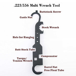 Steel Heavy Duty Multi Combo Purpose Wrench Tool for .223 - W631