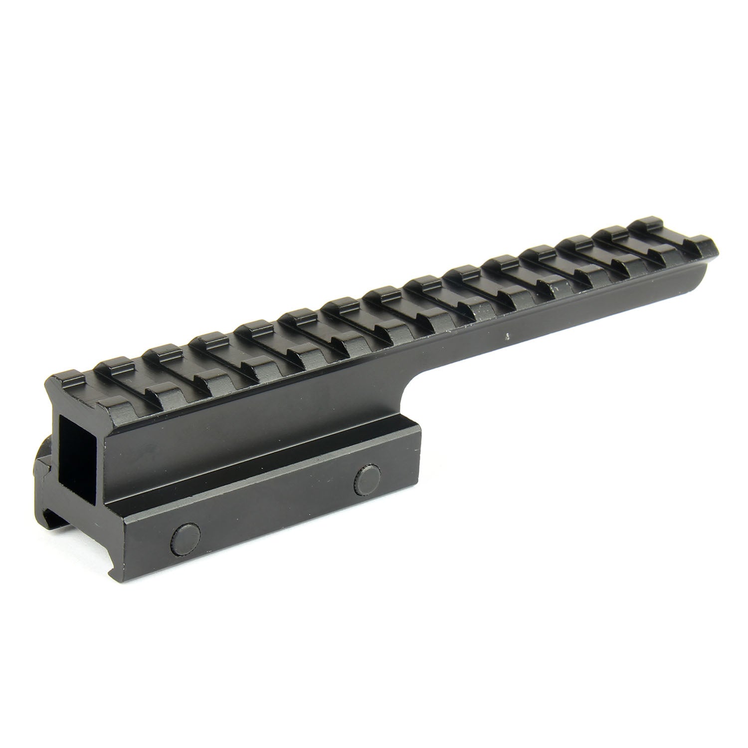 Weaver Scope Riser See-Thru 1 inch Riser Base Picatinny Weaver Rail Scope Mount 14 Slots ...