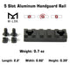 3PCS Combo M-Lok Aluminum Rail Mount Handguard Section 5,9,13 Slot Picatinny Weaver