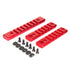 RED 3PCS COMBO M-Lok ALUMINUM Rail Mount Handguard Section 7 5 5 Slot Picatinny Weaver