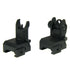 Alumimum Flip up Front Rear Sight Set Rapid Transition for A2 Mil Spec Low Profile