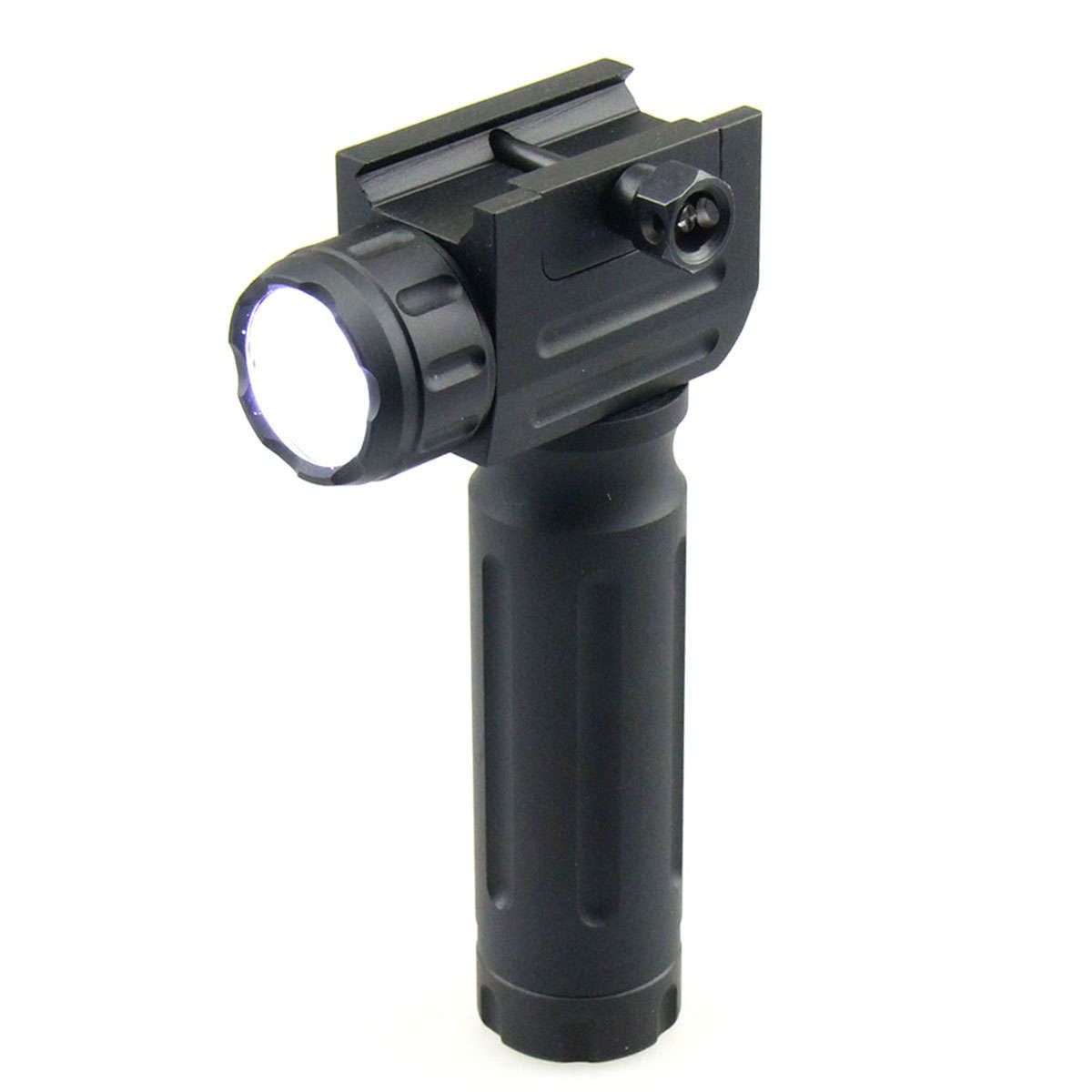 Tactical Flashlight 450 Lumens Vertical Forward-Grip Weaver Picatinny ...